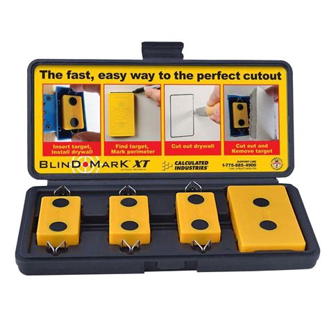 blind mark drywall electrical box locating tool kit 4-pieces|blind mark drywall box finder.